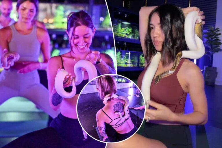 Snake yoga is here to get you squirming — and maybe conquering an overwhelming fear

