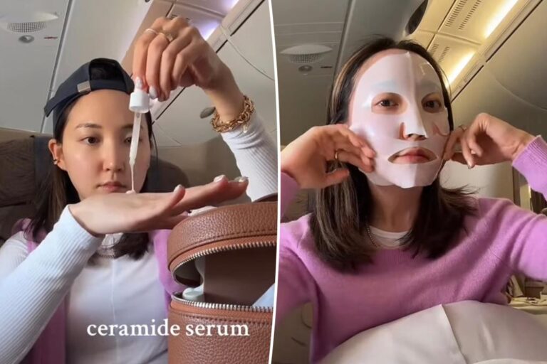 Exclusive | Travelers are overdoing their in-flight skincare routines – here's what experts say to do instead

