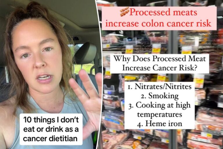 I'm a cancer dietitian - I would never consume these 7 foods and drinks

